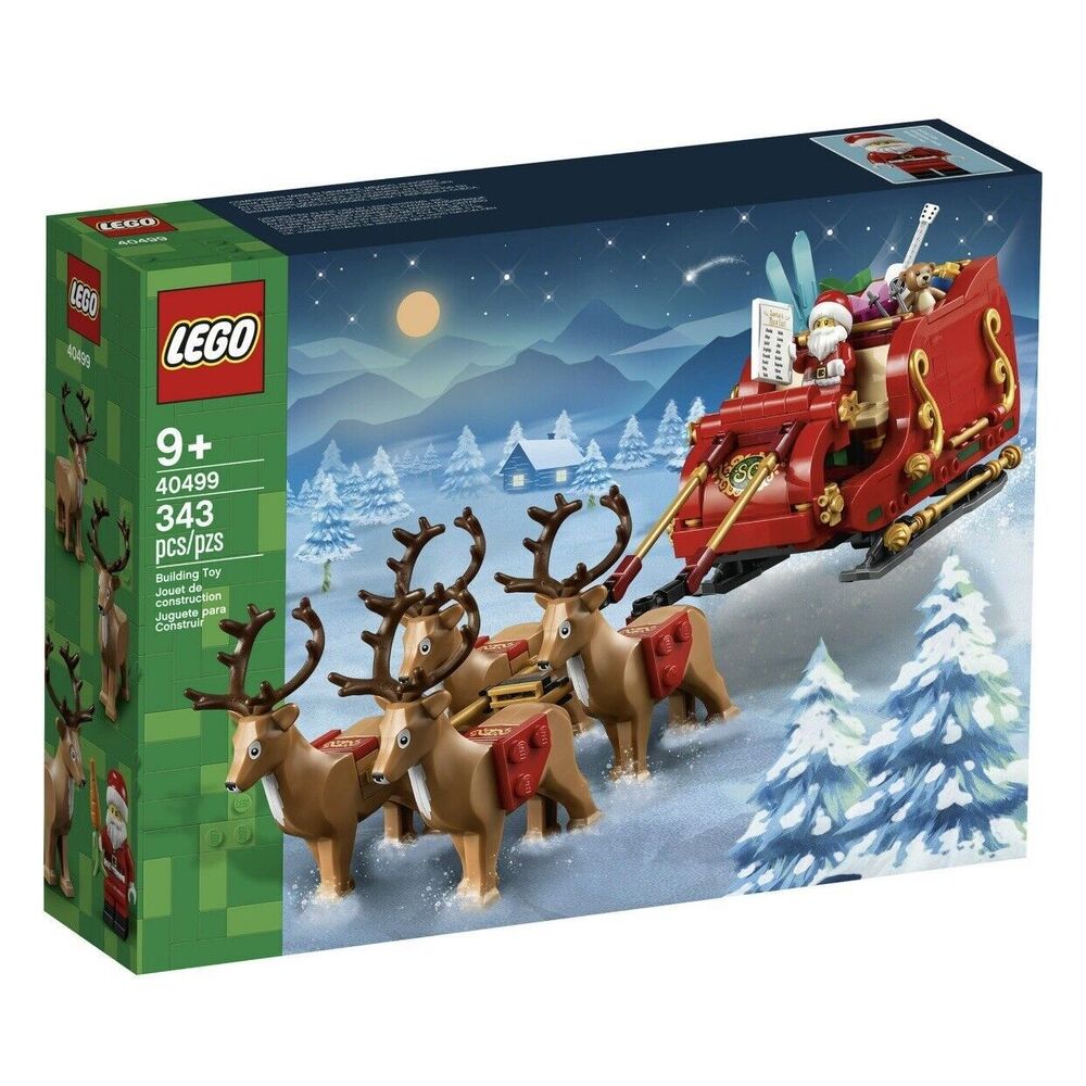 LEGO Santa's Sleigh Christmas Reindeer 343 Pieces NEW Sealed Gift Holiday 40499